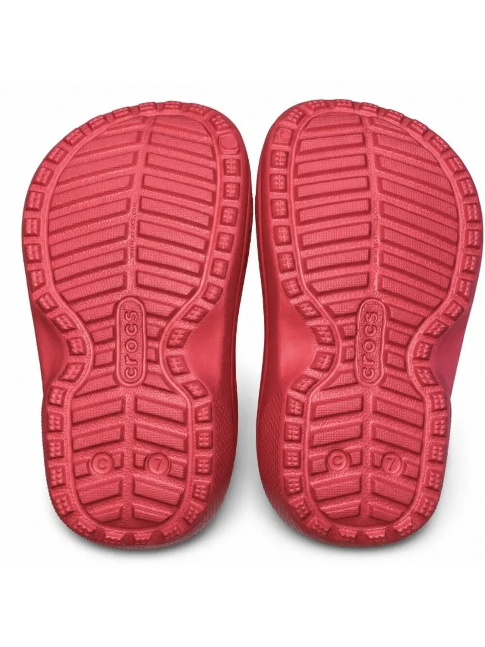 Crocs Classic Lined Santa Clog Toddler C7 Red Black Fuzzy Christmas Holiday
